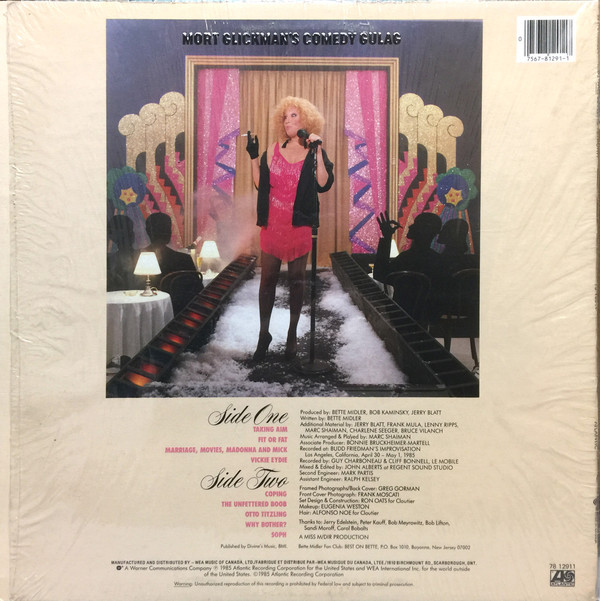 Bette Midler - Mud Will Be Flung Tonight! (LP, Album) (Mint (M)) - Image 2