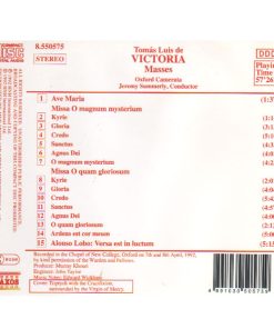 Alternative view of Tomás Luis De Victoria / Alonso Lobo - Oxford Camerata / Jeremy Summerly - Masses (CD, Album) (Near Mint (NM or M-))