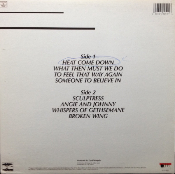 David Knopfler - Lips Against The Steel (LP, Album) (Mint (M)) - Image 2
