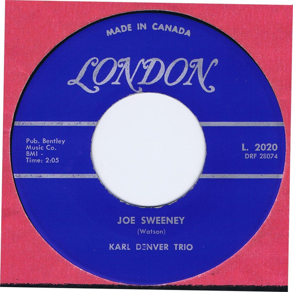 The Karl Denver Trio - Marcheta (7", Single, Mono) (Very Good Plus (VG+)) - Image 2