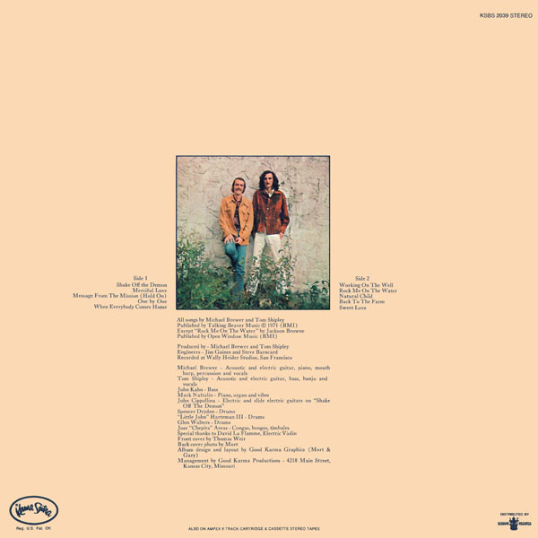 Brewer And Shipley - Shake Off The Demon (LP, Album, RE, Son) (Mint (M)) - Image 4
