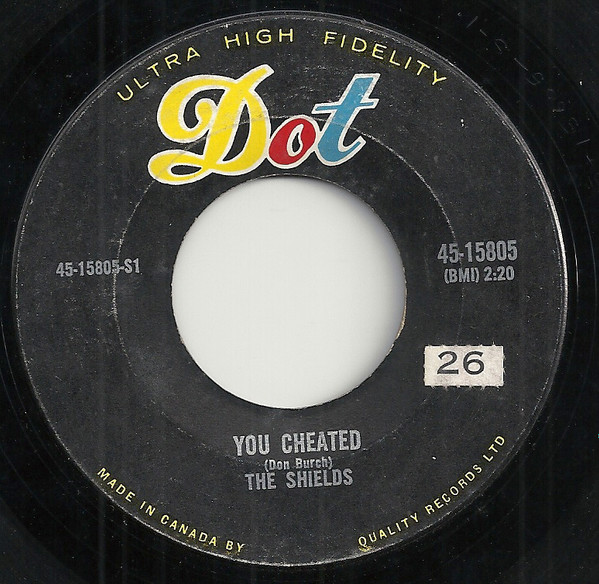 The Shields - You Cheated / That's The Way It's Gonna Be (7", Single) (Near Mint (NM or M-))