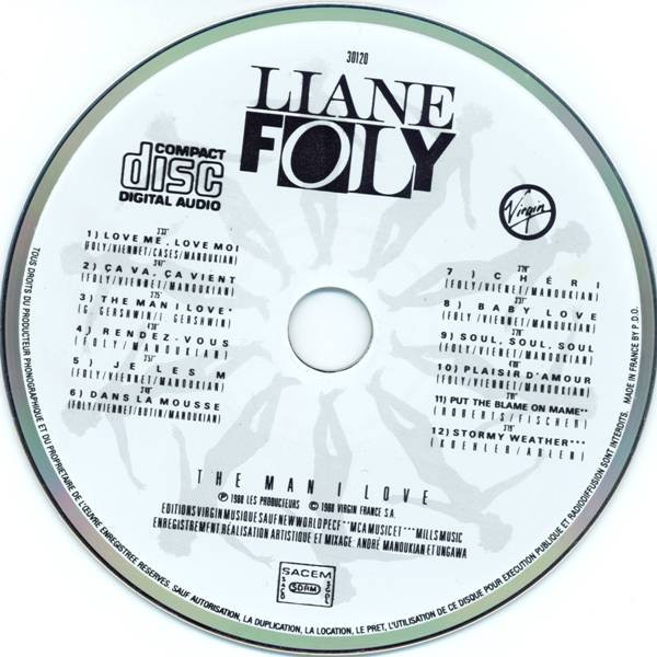 Liane Foly - The Man I Love (CD, Album) (Near Mint (NM or M-)) - Image 3