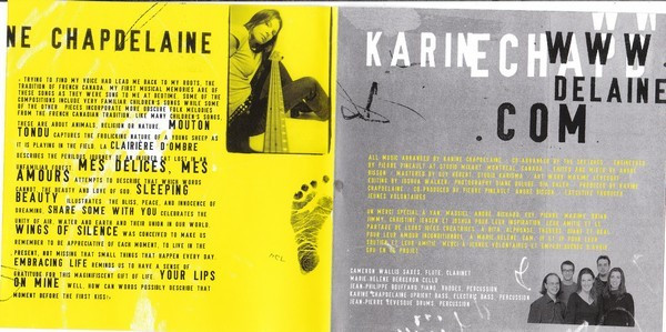 Karine Chapdelaine & The Sketches (3) - Aural Landscape (CD, Album) (Near Mint (NM or M-)) - Image 4
