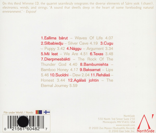 Wimme - Cugu (CD, Album) (Near Mint (NM or M-)) - Image 2