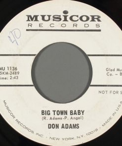 Don Adams (4) - Big Town Baby / There Are Somethings (7", Promo) (Very Good (VG))