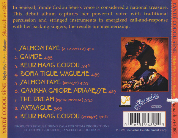 Yandé Codou Sène - Night Sky In Sine Saloum (CD, Album) (Near Mint (NM or M-)) - Image 2