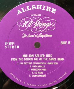 101 Strings - Million Seller Hits From The Golden Age Of The Bands (LP) (Mint (M)) - Image 4
