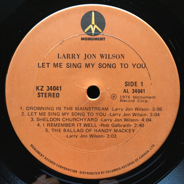 Larry Jon Wilson - Let Me Sing My Song To You (LP, Album) (Mint (M)) - Image 3