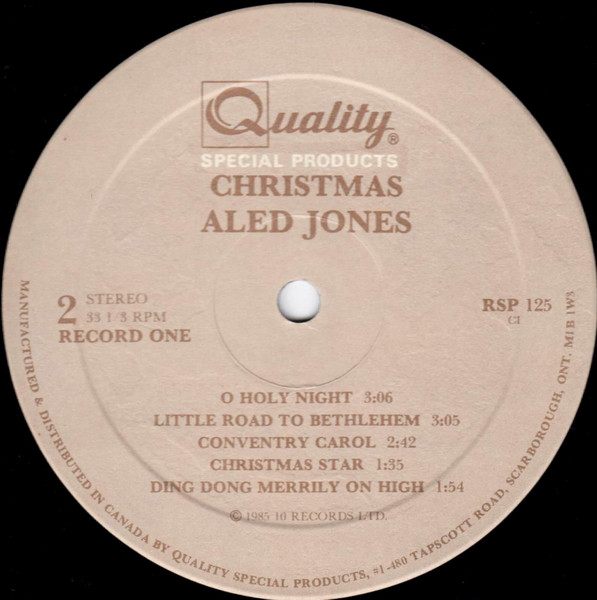 Aled Jones With The BBC Welsh Chorus Conducted By John Hugh Thomas With Huw Tregelles Williams - Christmas (2xLP) (Mint (M)) - Image 4