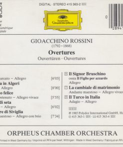 Alternative view of Gioacchino Rossini - Orpheus Chamber Orchestra - Overtures (CD) (Near Mint (NM or M-))