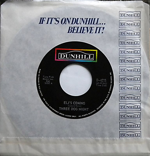 Three Dog Night - Eli's Coming (7", Single) (Near Mint (NM or M-)) - Image 3