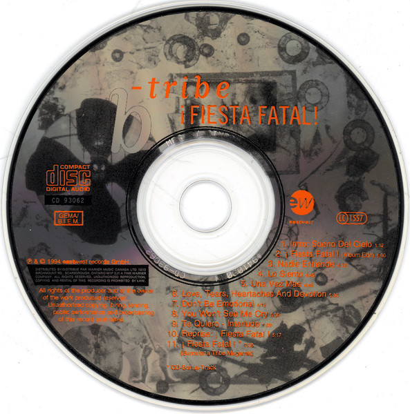 B-Tribe - ¡Fiesta Fatal! (CD, Album) (Near Mint (NM or M-)) - Image 3