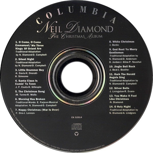 Neil Diamond - The Christmas Album (CD, Album) (Very Good Plus (VG+)) - Image 3