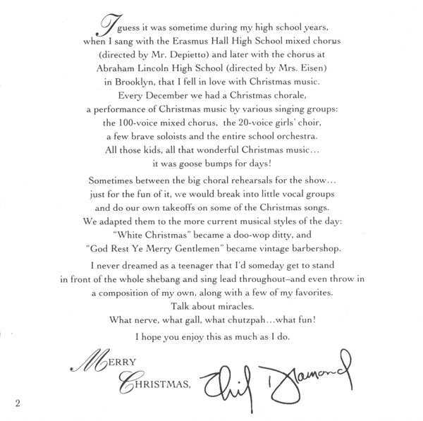 Neil Diamond - The Christmas Album (CD, Album) (Very Good Plus (VG+)) - Image 4