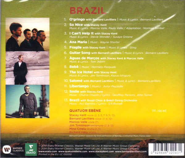Quatuor Ebène, Stacey Kent, Bernard Lavilliers - Brazil (CD, Album) (Mint (M)) - Image 2