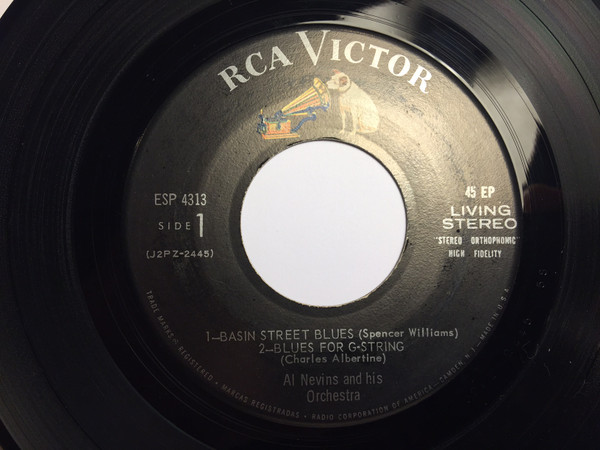 Al Nevins And His Orchestra - Basin Street Blues (7", EP) (Near Mint (NM or M-))