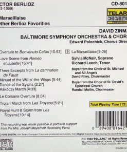 Alternative view of Hector Berlioz - David Zinman, Baltimore Symphony Orchestra & Baltimore Symphony Chorus, Sylvia McNair, Richard Leech (2) - La Marseillaise / Love Scene From Romeo & Juliet / The Damnation Of Faust - Three Excerpts / Overture To Benvenuto Cellini / Royal Hunt & Storm / Trojan March / Le Corsaire Overture (CD, Album) (Near Mint (NM or M-))