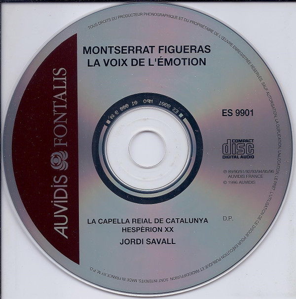 Montserrat Figueras - La Voix De L'Emotion = The Voice Of Emotion (Portrait) (CD, Comp) (Near Mint (NM or M-)) - Image 3
