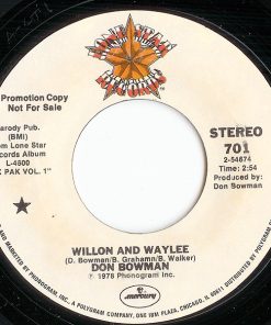 Don Bowman - Willon And Waylee (7", Single, Promo) (Very Good Plus (VG+))