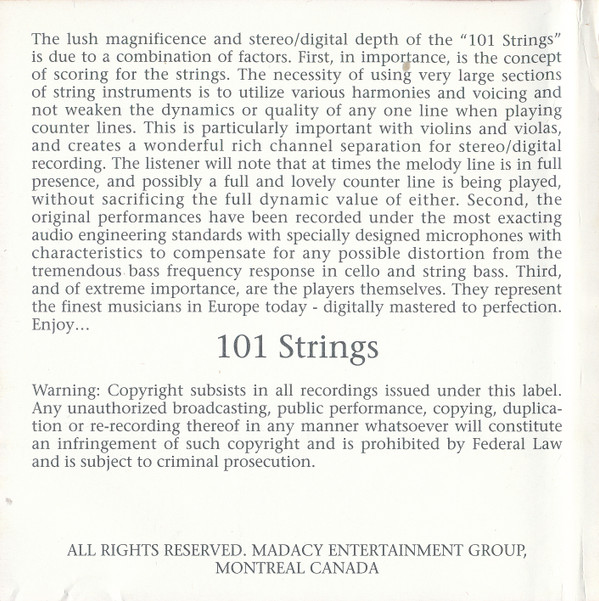 George Gershwin : 101 Strings - Rhapsody In Blue (CD, Album) (Near Mint (NM or M-)) - Image 4