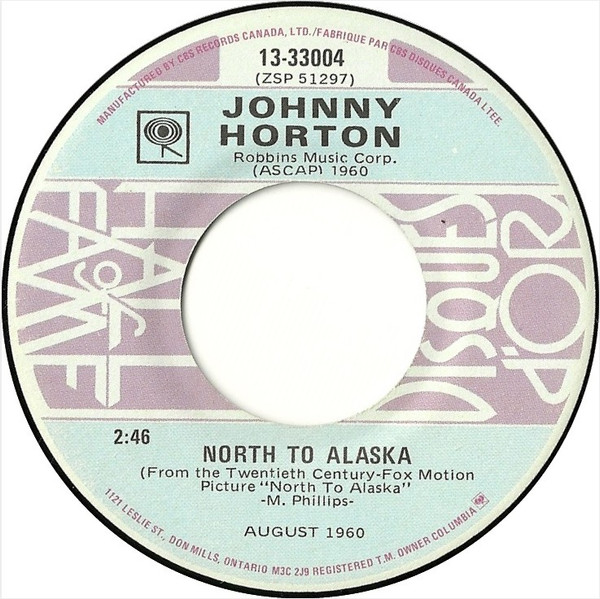 Johnny Horton - North To Alaska / The Battle Of New Orleans (7", Single, RE) (Very Good Plus (VG+))