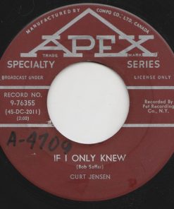 Alternative view of Curt Jensen - Just For You / If I Only Knew (7") (Very Good Plus (VG+))