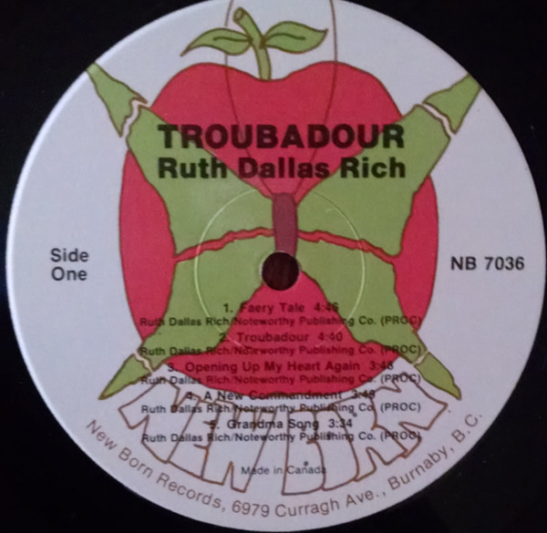 Ruth Dallas Rich - Troubadour (LP) (Mint (M)) - Image 3