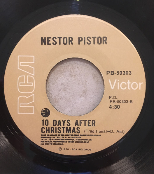 Nestor Pistor - Winestoned Plowboy / 10 Days After Christmas (7", Single) (Near Mint (NM or M-)) - Image 2