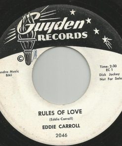 Eddie Carroll - Rules Of Love / Gone From Me (7", Promo) (Fair (F))