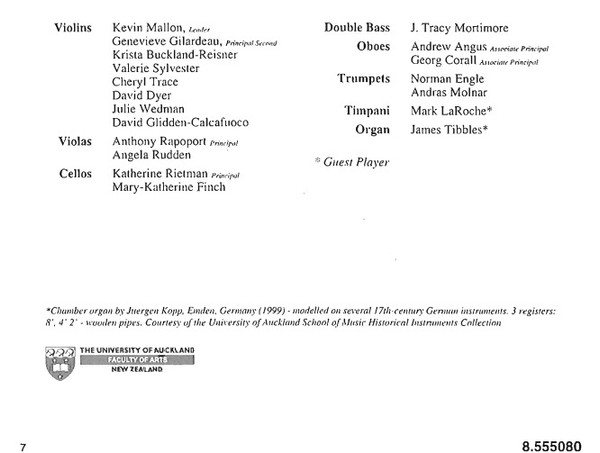 Johann Baptist Vanhal - Mary Enid Haines • Nina Scott-Stoddart • Colin Ainsworth • Steven Pitkanen, Voices New Zealand, Aradia Ensemble, Uwe Grodd - Missa Pastoralis In G Major • Missa Solemnis In C Major (CD) (Near Mint (NM or M-)) - Image 3