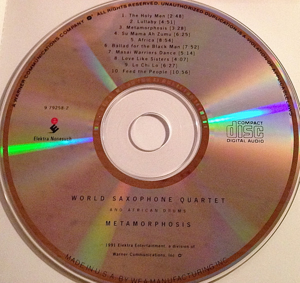 World Saxophone Quartet - Metamorphosis (CD, Album) (Near Mint (NM or M-)) - Image 3