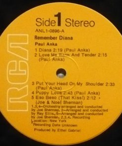 Paul Anka - Remember Diana (LP, Album, Comp) (Mint (M)) - Image 3