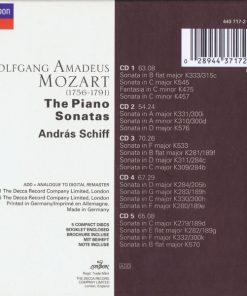 Alternative view of Wolfgang Amadeus Mozart / András Schiff - The Piano Sonatas = Die Klaviersonaten = Les Sonatas Pour Piano (5xCD, Comp + Box) (Near Mint (NM or M-))