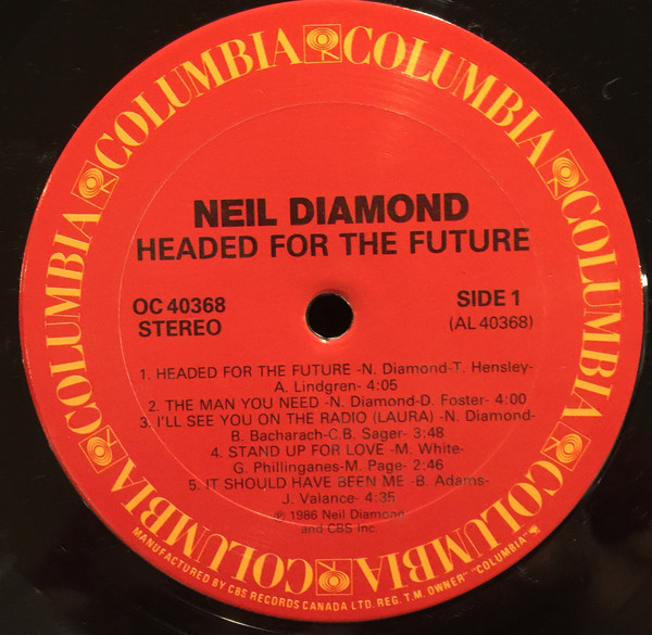 Neil Diamond - Headed For The Future (LP, Album) (Mint (M)) - Image 3
