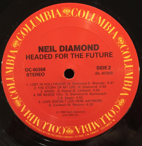 Neil Diamond - Headed For The Future (LP, Album) (Mint (M)) - Image 4