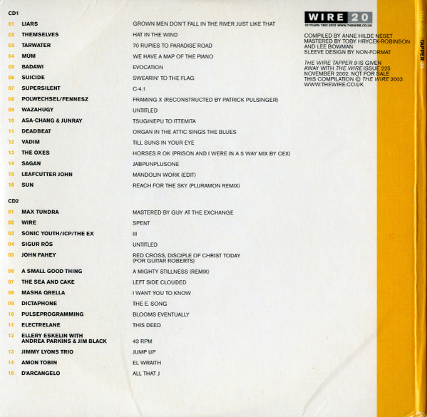 Various - The Wire Tapper 09 (2xCD, Comp, S/Edition) (Near Mint (NM or M-)) - Image 4