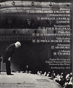 Alternative view of Various, Arthur Rubinstein - Carnegie Hall Highlights (CD, RE, RM) (Near Mint (NM or M-))