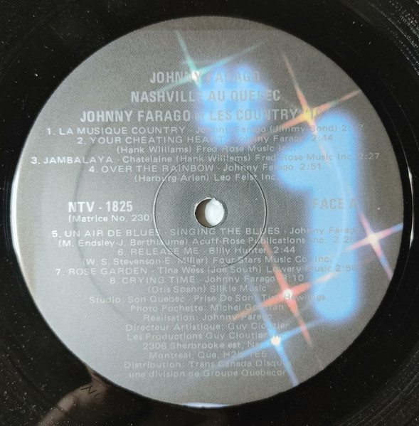 Johnny Farago Et Les Country "10" - Nashville Au Québec (LP, Comp) (Mint (M)) - Image 4