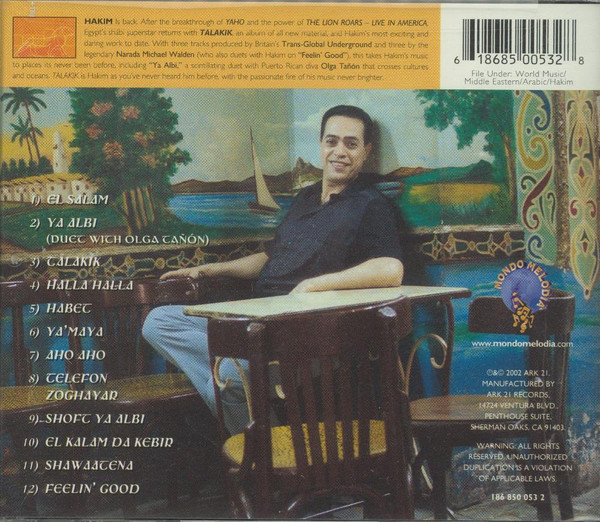 Hakim - Talakik (CD, Album, RE) (Near Mint (NM or M-)) - Image 2