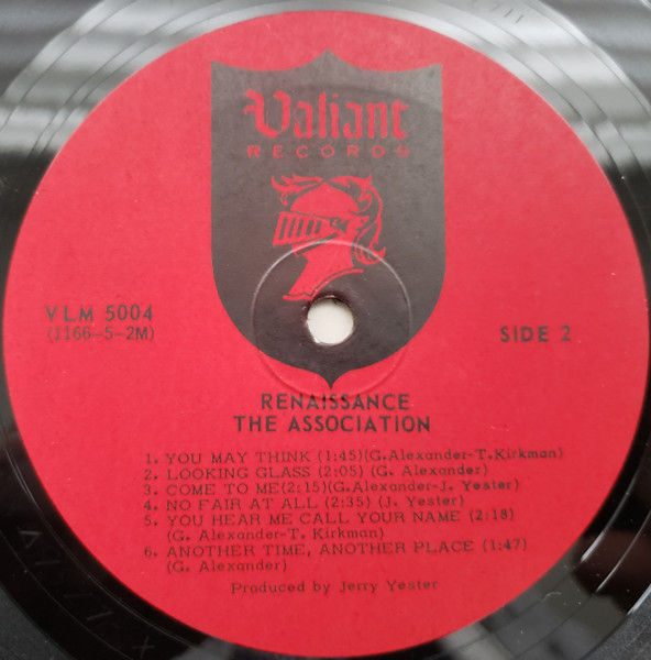 The Association (2) - Renaissance (LP, Album, Mono) (Mint (M)) - Image 3