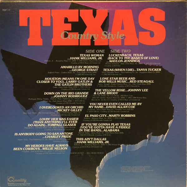 Various - Country Music Texas Style - A State Of Mind (LP, Comp) (Mint (M)) - Image 2