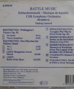 Alternative view of Various - Slovak Radio Symphony Orchestra, Ondrej Lenárd - Battle Music = Schlachtenmusik = Musique De Bataille (CD, Album) (Near Mint (NM or M-))