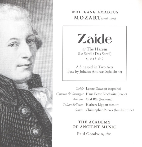 Wolfgang Amadeus Mozart - Lynne Dawson, Hans Peter Blochwitz, Olaf Bär, Herbert Lippert, Christopher Purves, The Academy Of Ancient Music, Paul Goodwin (2) - Zaide K. 344 (336b) (CD) (Near Mint (NM or M-)) - Image 5