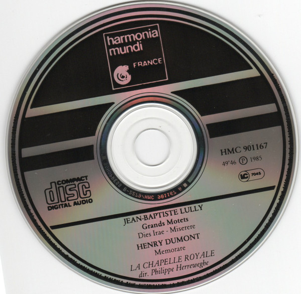 Jean-Baptiste Lully, Philippe Herreweghe - Grands Motets (CD) (Near Mint (NM or M-)) - Image 3