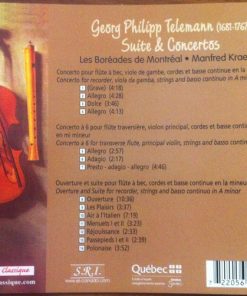 Alternative view of Georg Philipp Telemann, Les Boréades De Montréal, Manfredo Kraemer - Suite & Concertos (CD, Album) (Near Mint (NM or M-))