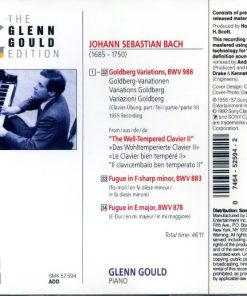Alternative view of Johann Sebastian Bach, Glenn Gould - Goldberg Variations BWV 988 (The Historic 1955 Debut Recording) (CD, Album, Mono, RE, RM) (Near Mint (NM or M-))