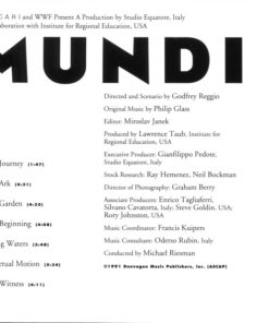 Philip Glass - Anima Mundi (Original Soundtrack Recording) (CD) (Near Mint (NM or M-)) - Image 3