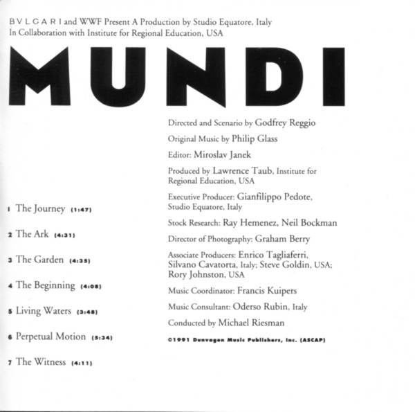 Philip Glass - Anima Mundi (Original Soundtrack Recording) (CD) (Near Mint (NM or M-)) - Image 3