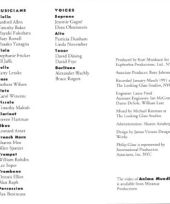 Philip Glass - Anima Mundi (Original Soundtrack Recording) (CD) (Near Mint (NM or M-)) - Image 4